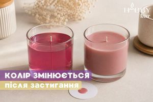Чому колір свічки темніє або змінюється після застигання фото